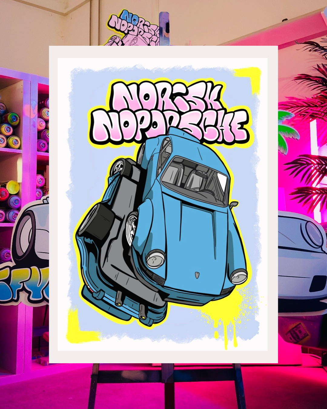 DUBAI EDITION „NO RISK NO PORSCHE“ 1/50 (50x70cm)