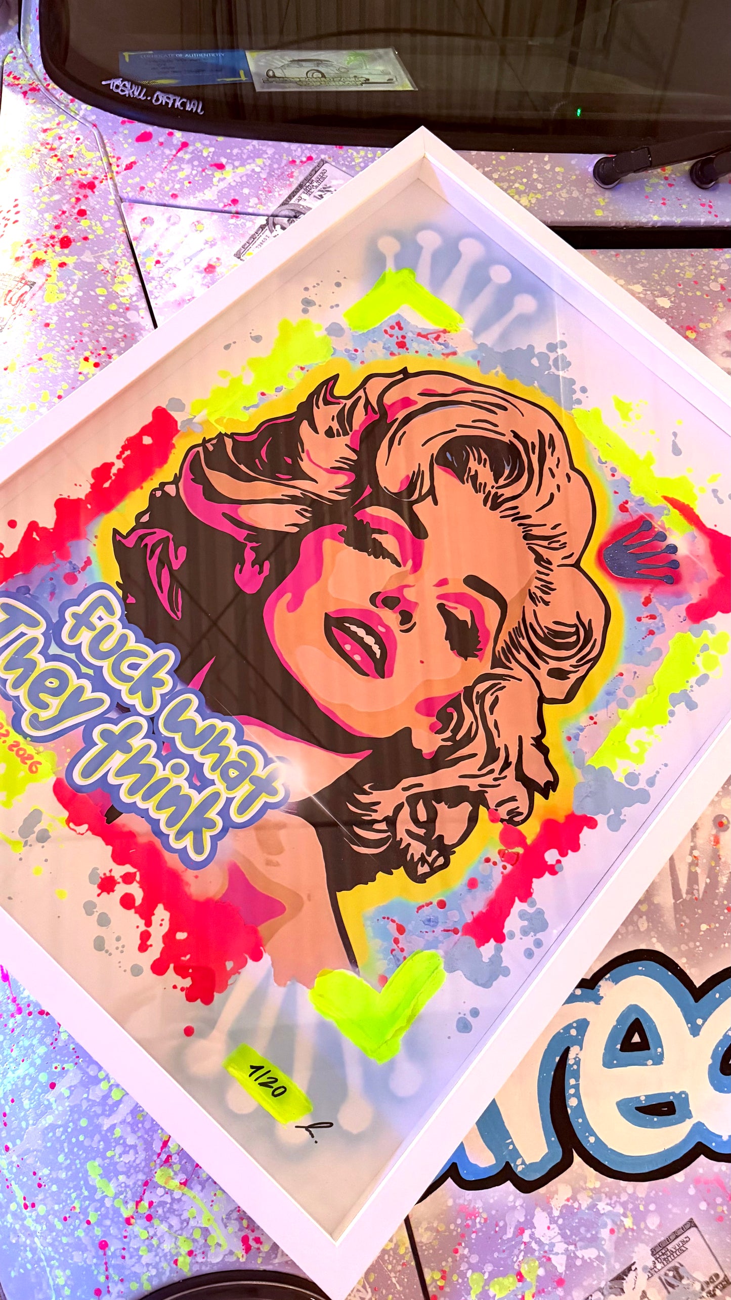 LIMITED EDITION "F* WHAT THEY THINK" 1/20