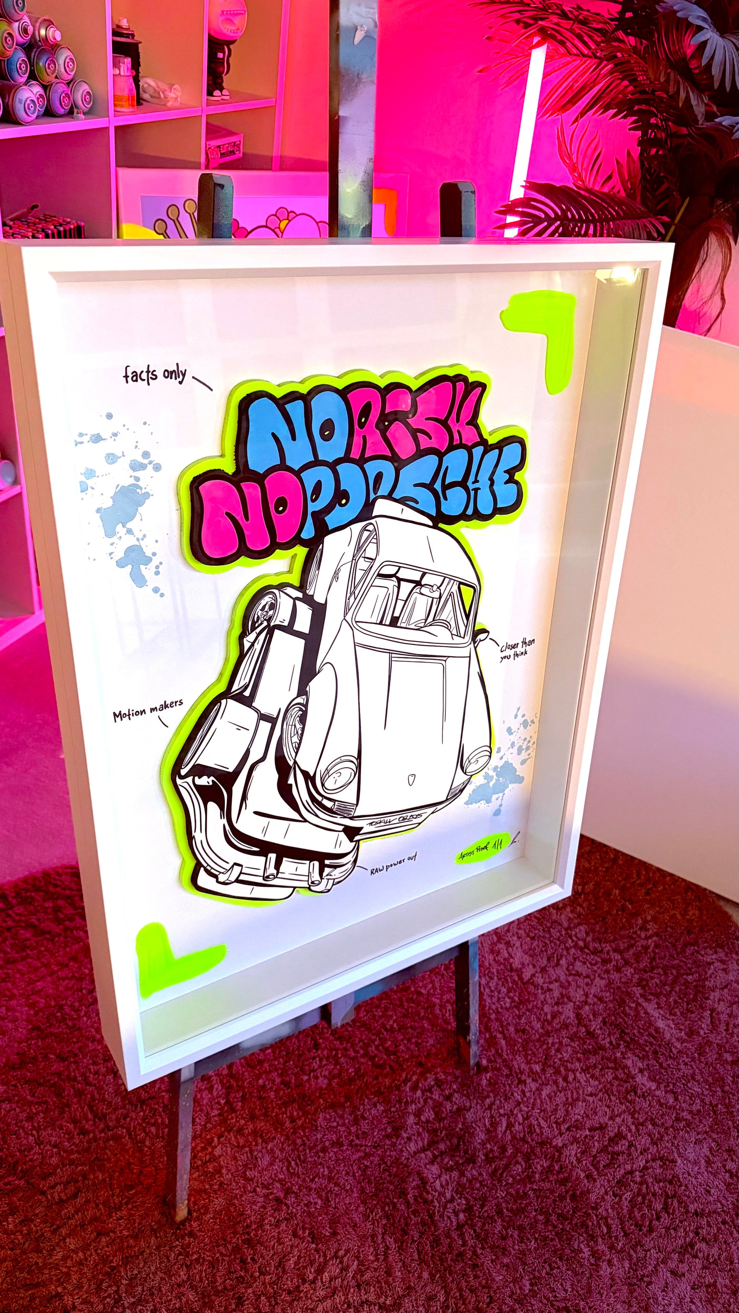 „NO RISK - NO PORSCHE“ Artist Proof 1/1