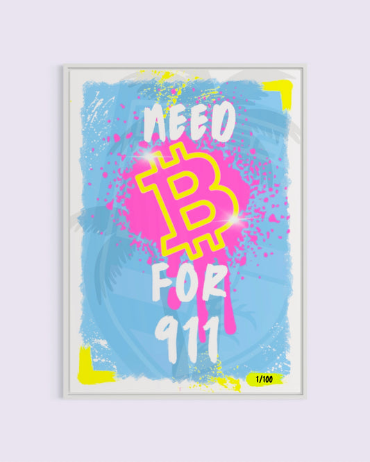 LIMITED EDITION „NEED B FOR 911“ 1/100